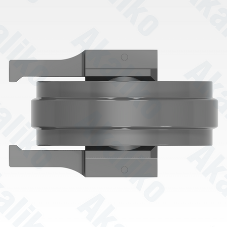 Top view of replacement/aftermarket brand new idler for Caterpillar 365C/385C/390F excavator.