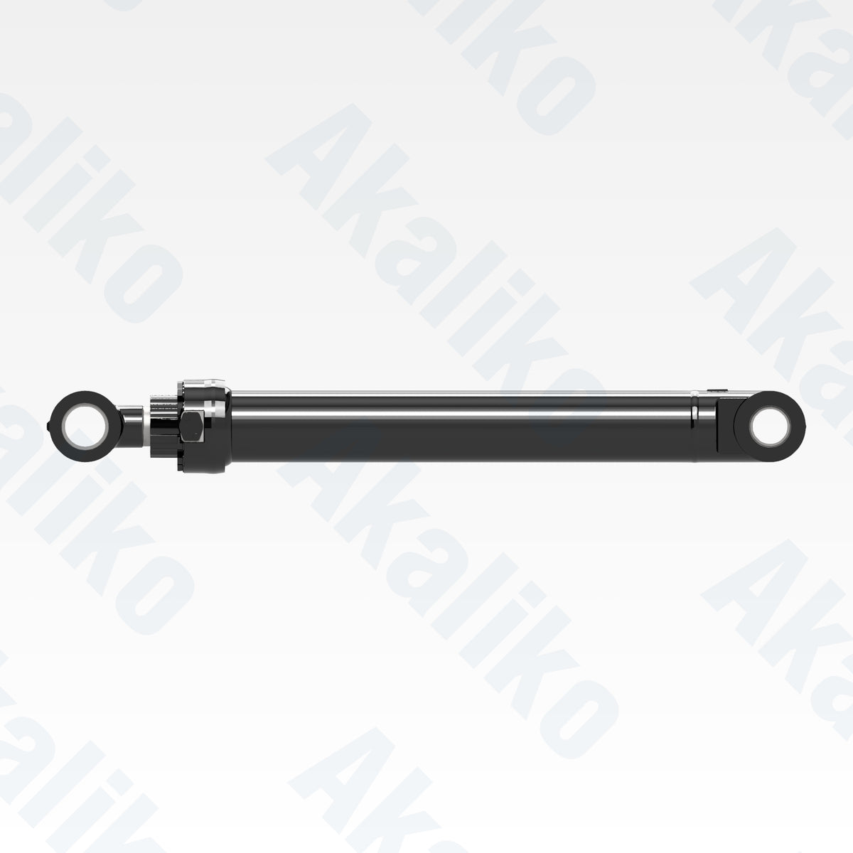 Side view of replacement bucket hydraulic cylinder for Caterpillar 390D excavator, OEM part number 361-2862