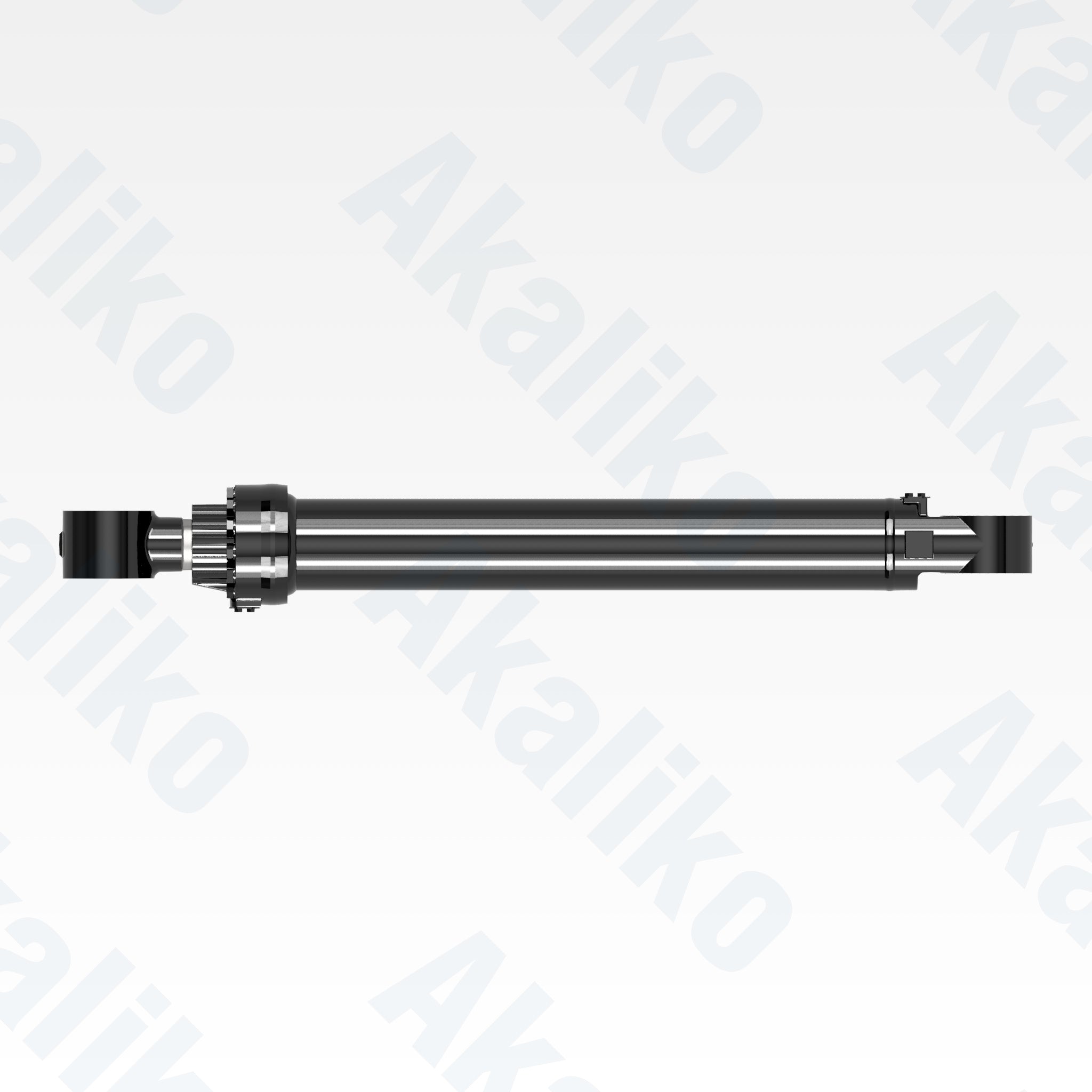 Top view of replacement bucket hydraulic cylinder for Caterpillar 390D excavator, OEM part number 361-2862