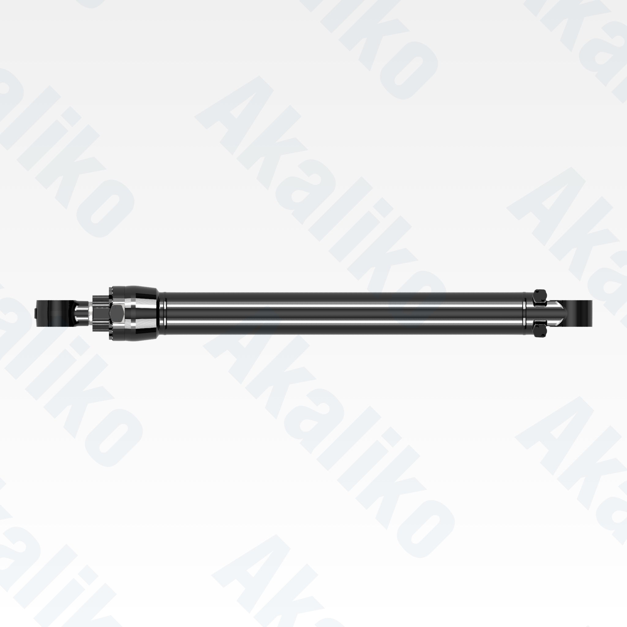 Top view of replacement stick hydraulic cylinder for Caterpillar 390D excavator, OEM part number 365-3312