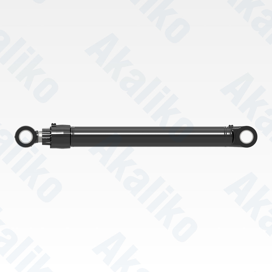 Side view of replacement boom hydraulic cylinder for Caterpillar 390F excavator, OEM part number 470-7141