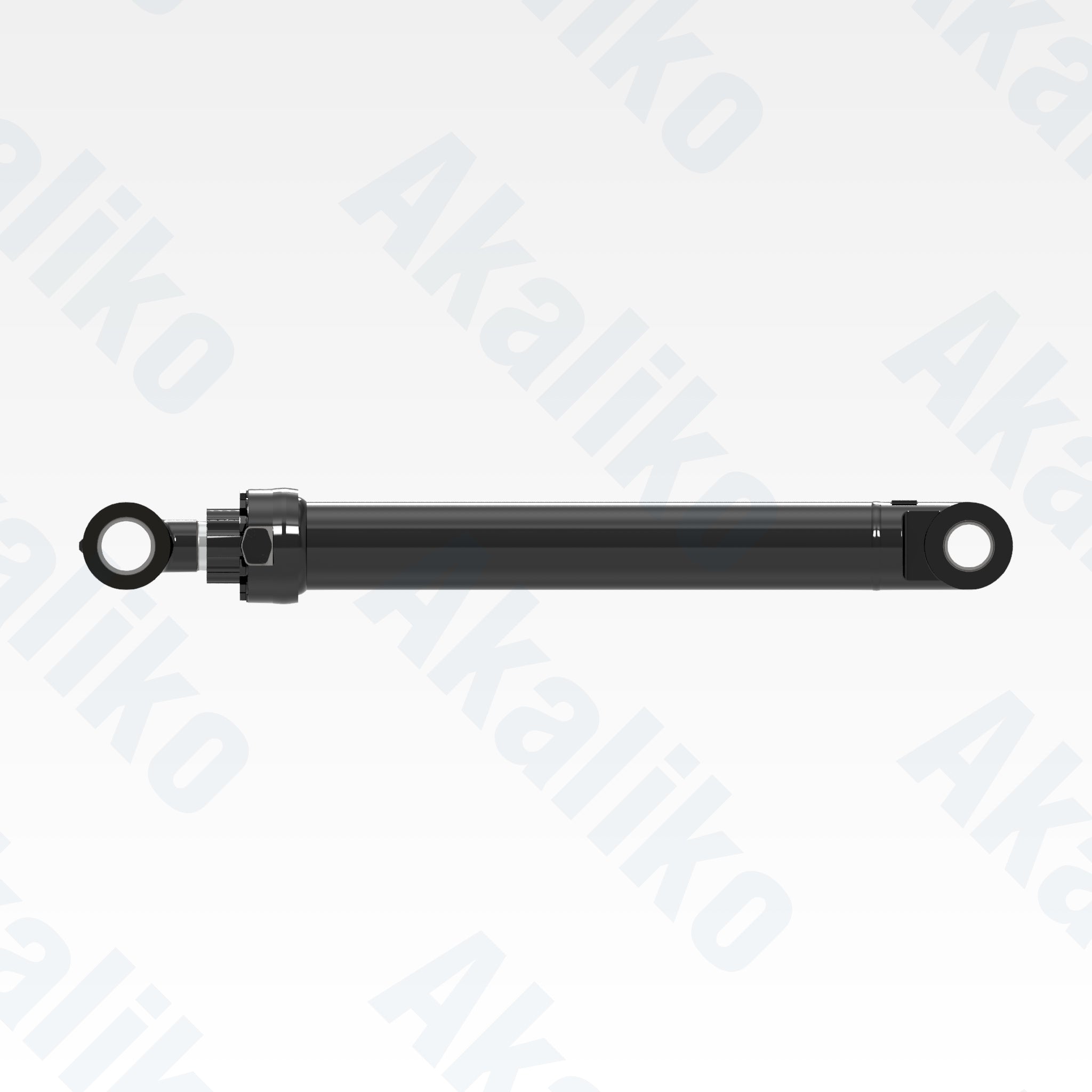 Side view of replacement bucket hydraulic cylinder for Caterpillar 390F excavator, OEM part number 362-4589