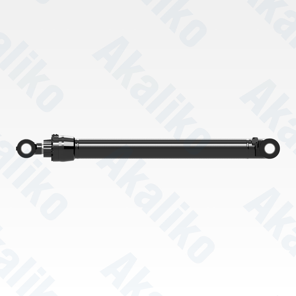 Side view of replacement stick hydraulic cylinder for Caterpillar 390F excavator, OEM part number 570-1981