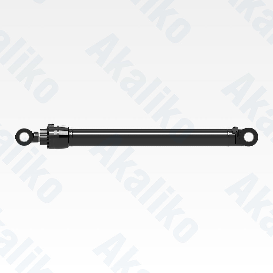 Side view of replacement stick hydraulic cylinder for Caterpillar 390F excavator, OEM part number 570-1981