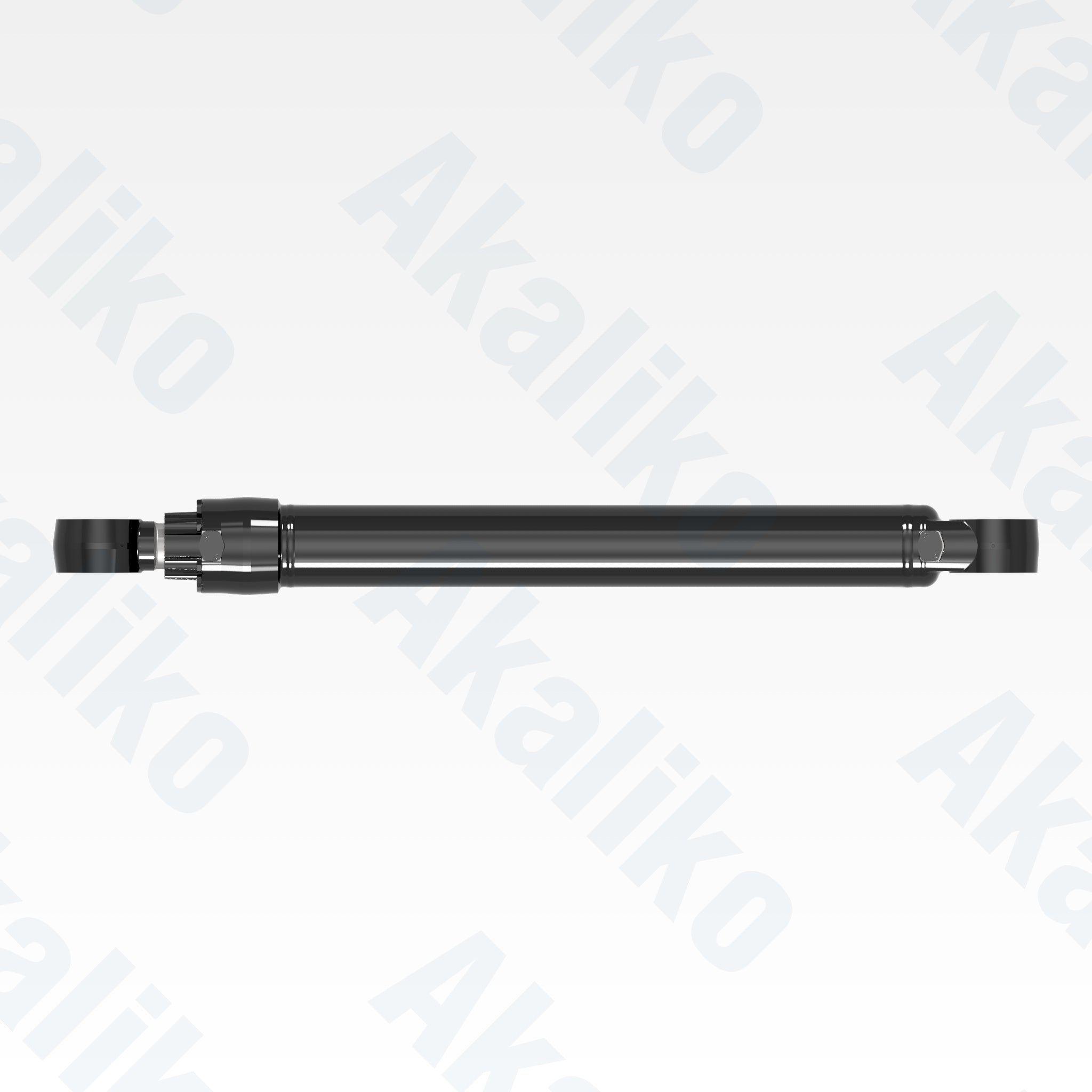 Top view of replacement boom hydraulic cylinder for Caterpillar 395 excavator, OEM part number 564-4924