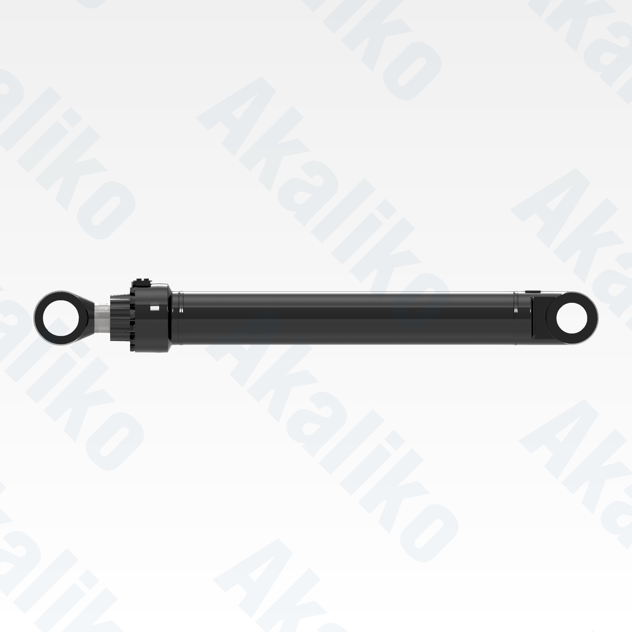 Side view of replacement bucket hydraulic cylinder for Caterpillar 395 excavator, OEM part number 564-4946
