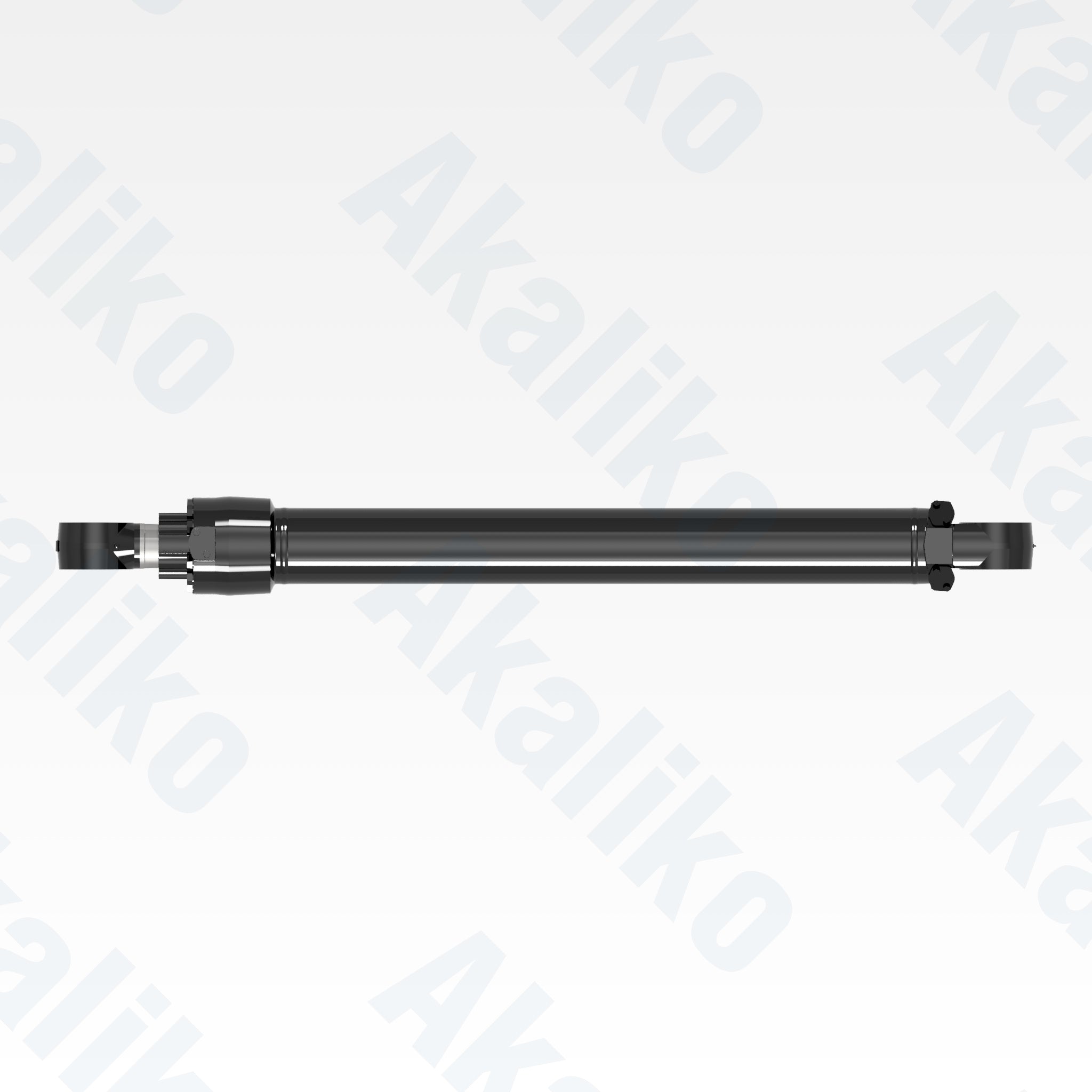 Top view of replacement stick hydraulic cylinder for Caterpillar 395 excavator, OEM part number 564-4932