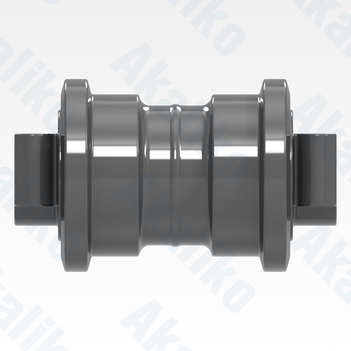 Side view of replacement/aftermarket brand new track roller for Caterpillar 6015/6015B excavator.
