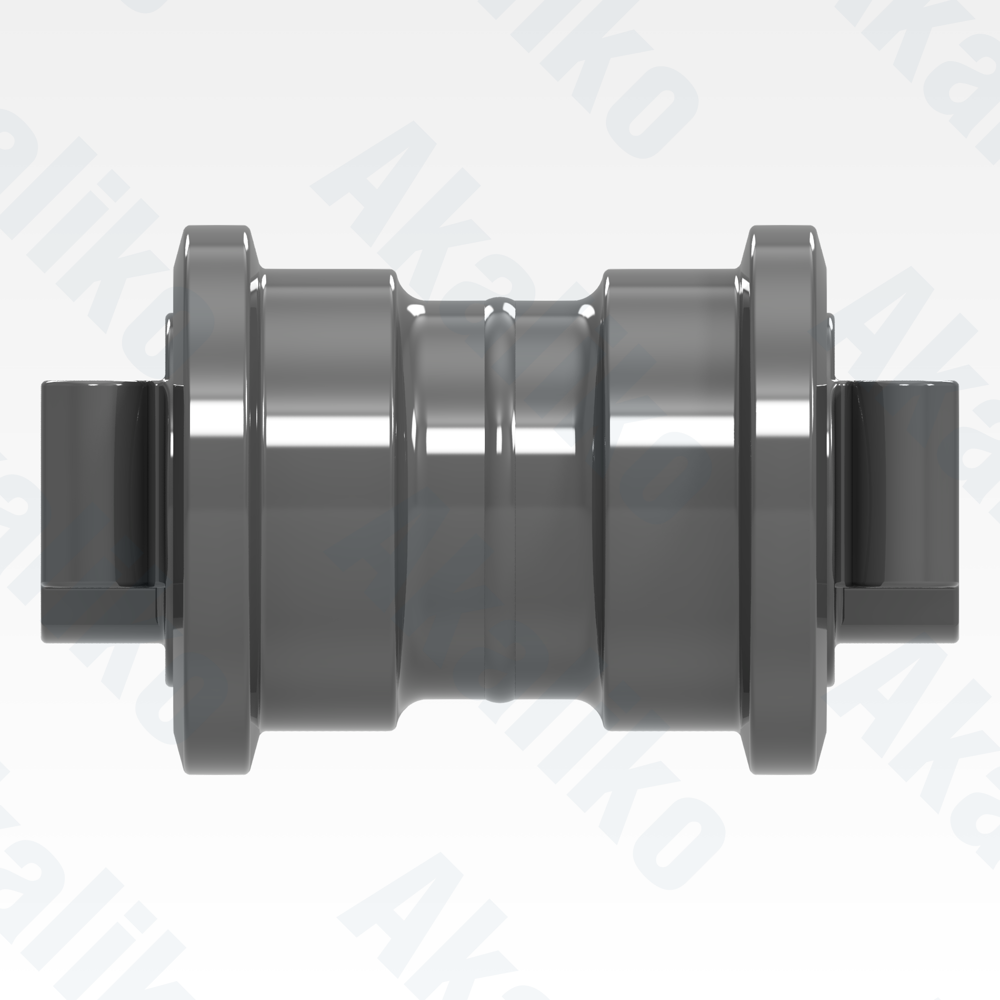 Side view of replacement/aftermarket brand new track roller for Caterpillar 6015/6015B excavator.