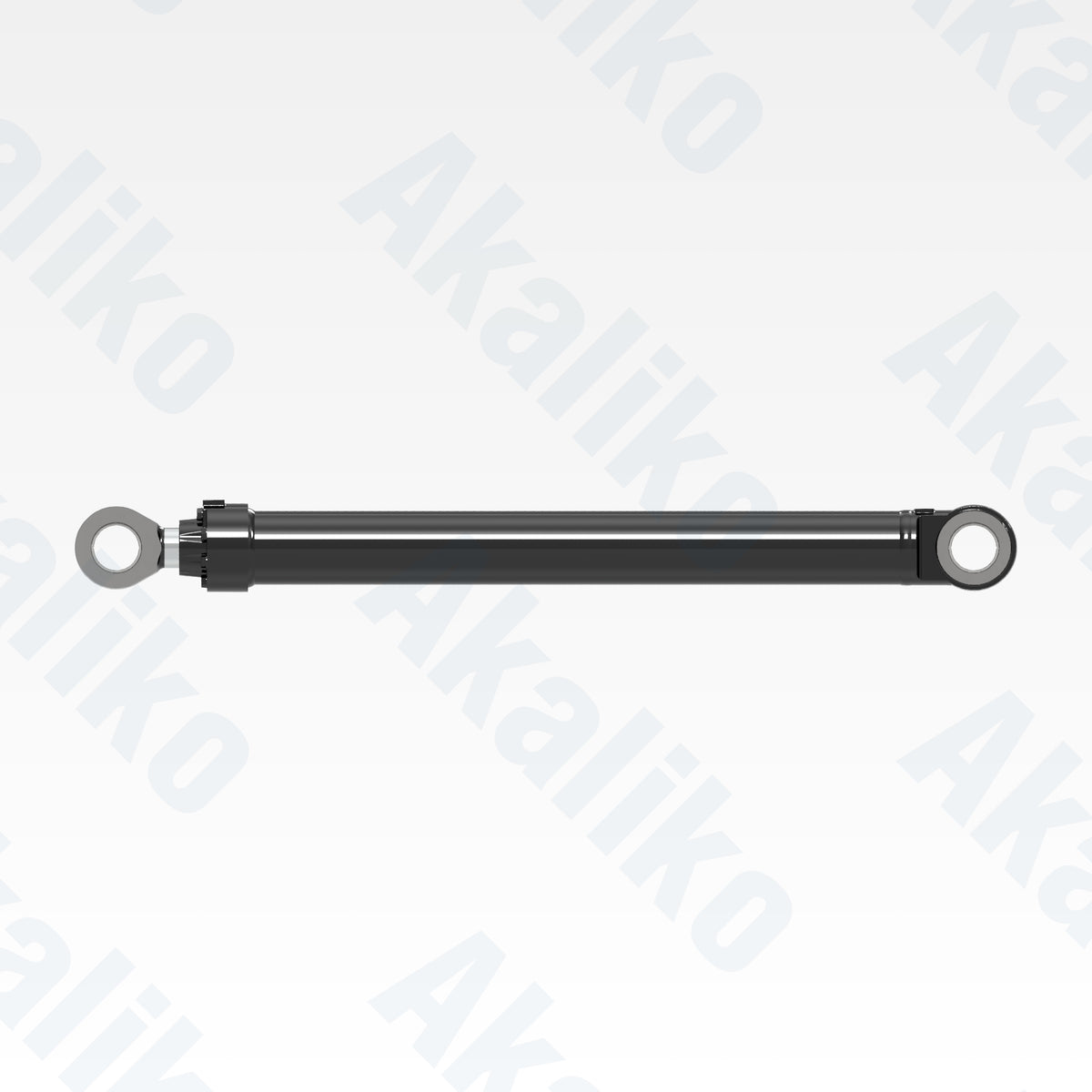 Side view of replacement boom hydraulic cylinder for Caterpillar 6015B excavator, OEM part number 425-0677