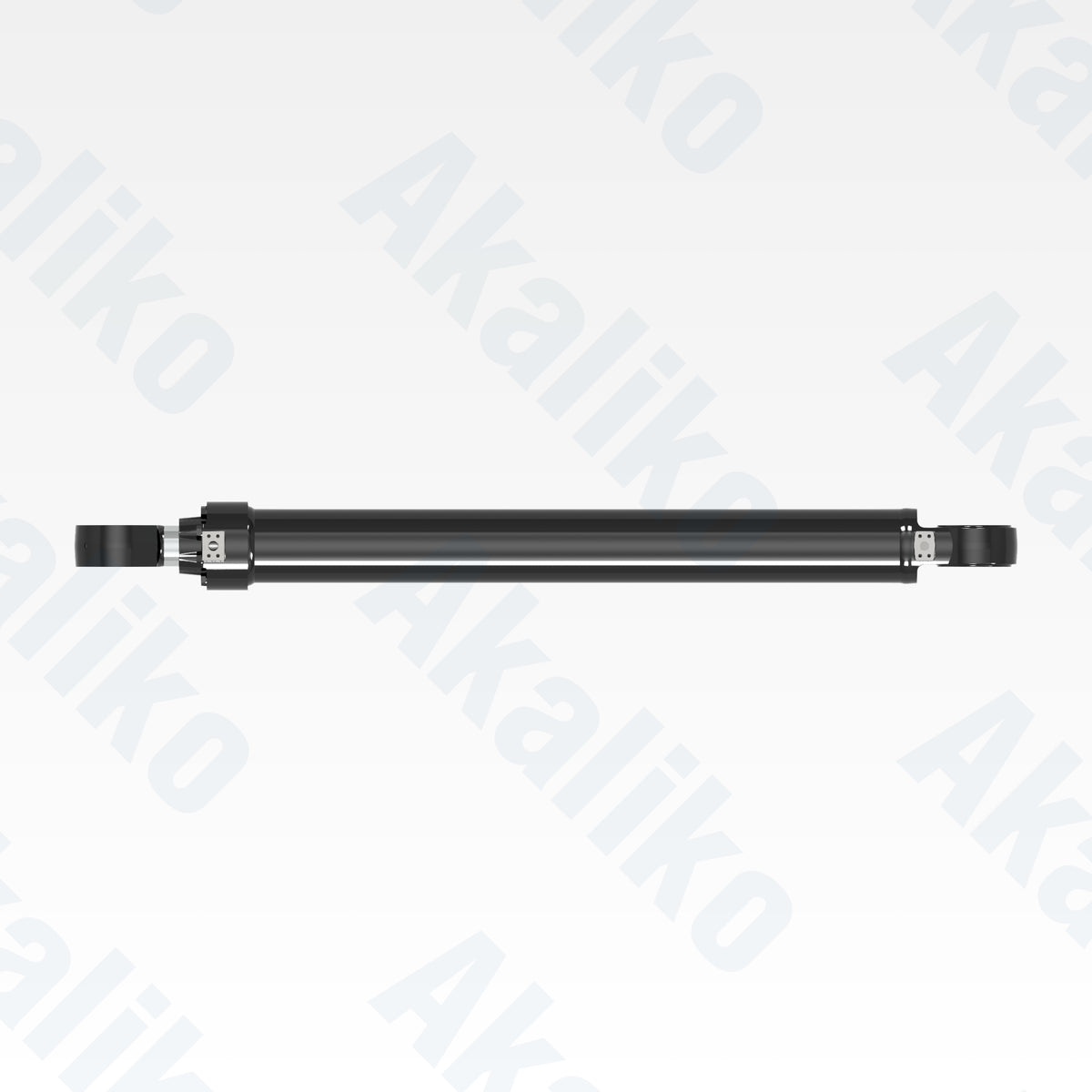 Top view of replacement boom hydraulic cylinder for Caterpillar 6015B excavator, OEM part number 425-0677