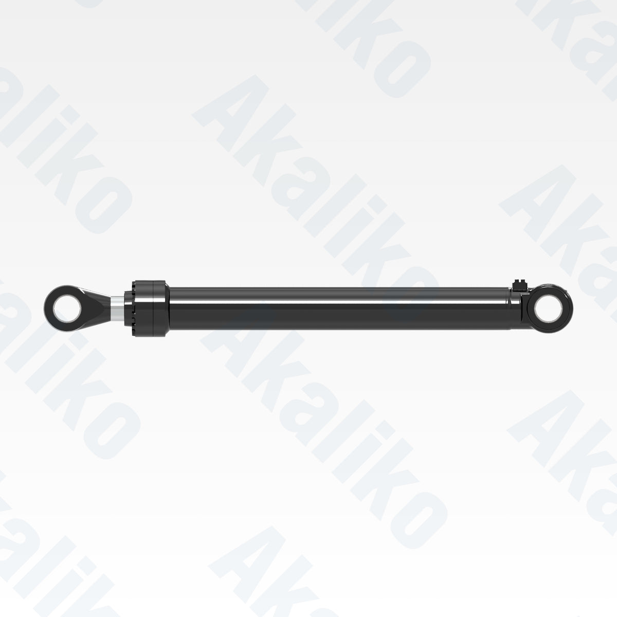 Side view of replacement stick hydraulic cylinder for Caterpillar 6015B excavator, OEM part number 589-5410