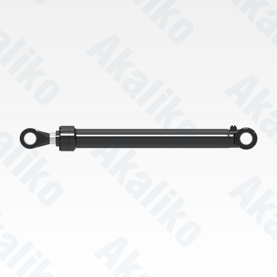 Side view of replacement stick hydraulic cylinder for Caterpillar 6015B excavator, OEM part number 589-5410