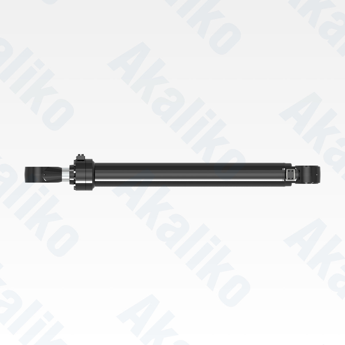 Top view of replacement stick hydraulic cylinder for Caterpillar 6015B excavator, OEM part number 589-5410