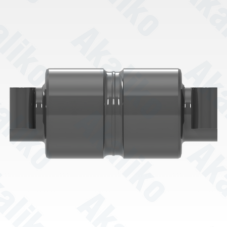 Side view of replacement/aftermarket brand new carrier roller for Caterpillar 6020/6020B excavator.