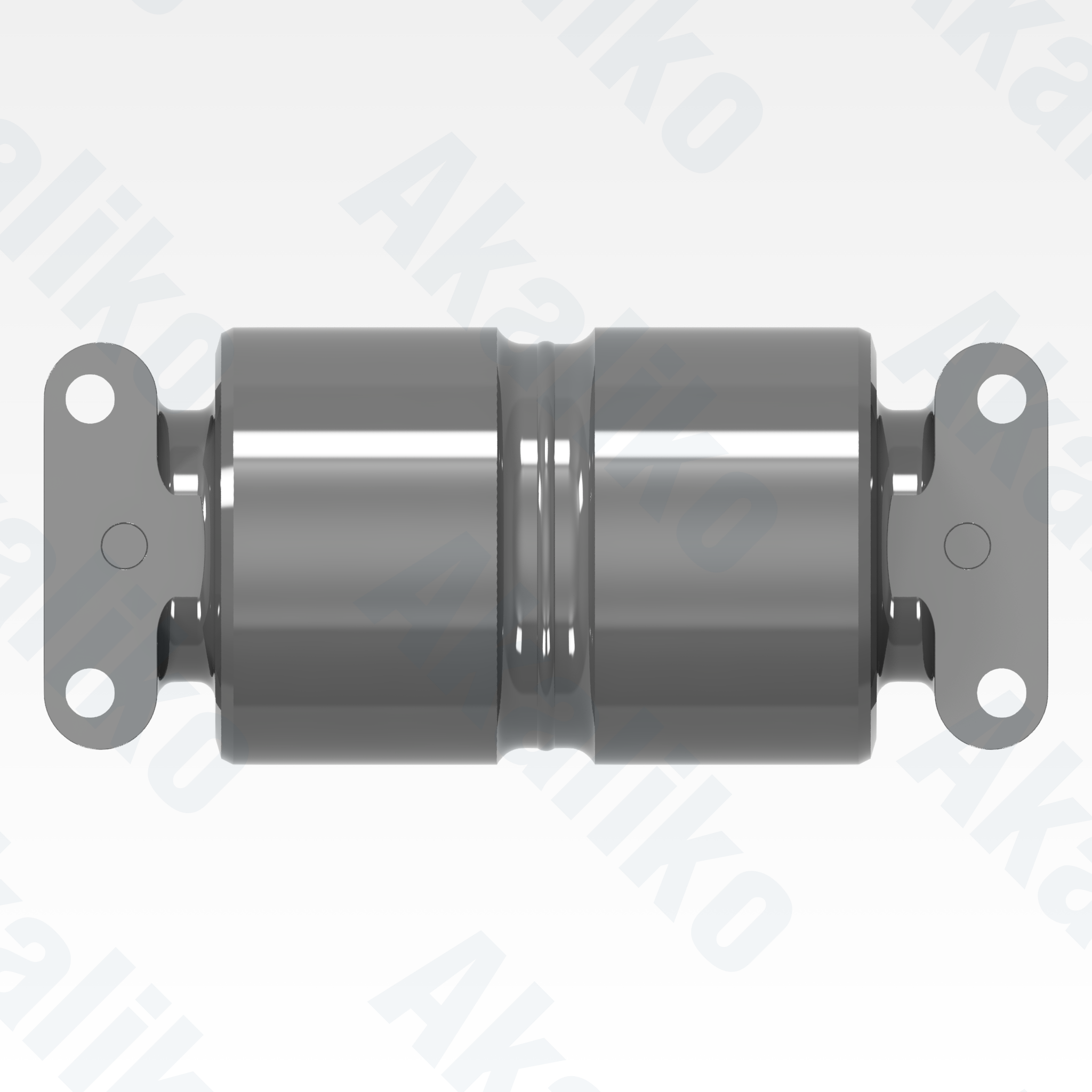 Top view of replacement/aftermarket brand new carrier roller for Caterpillar 6020/6020B excavator.