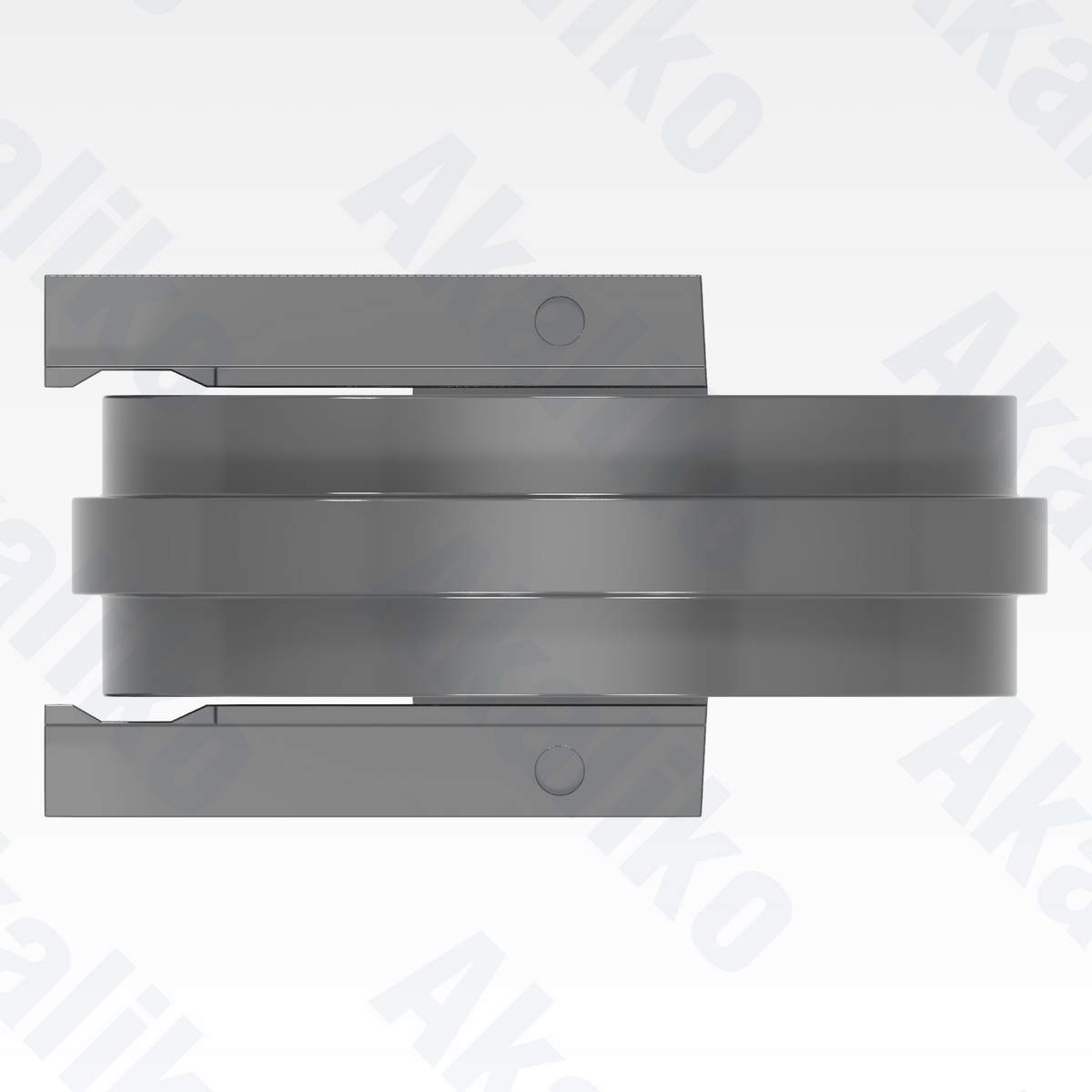 Top view of replacement/aftermarket brand new idler for Caterpillar 6020/6020B excavator.