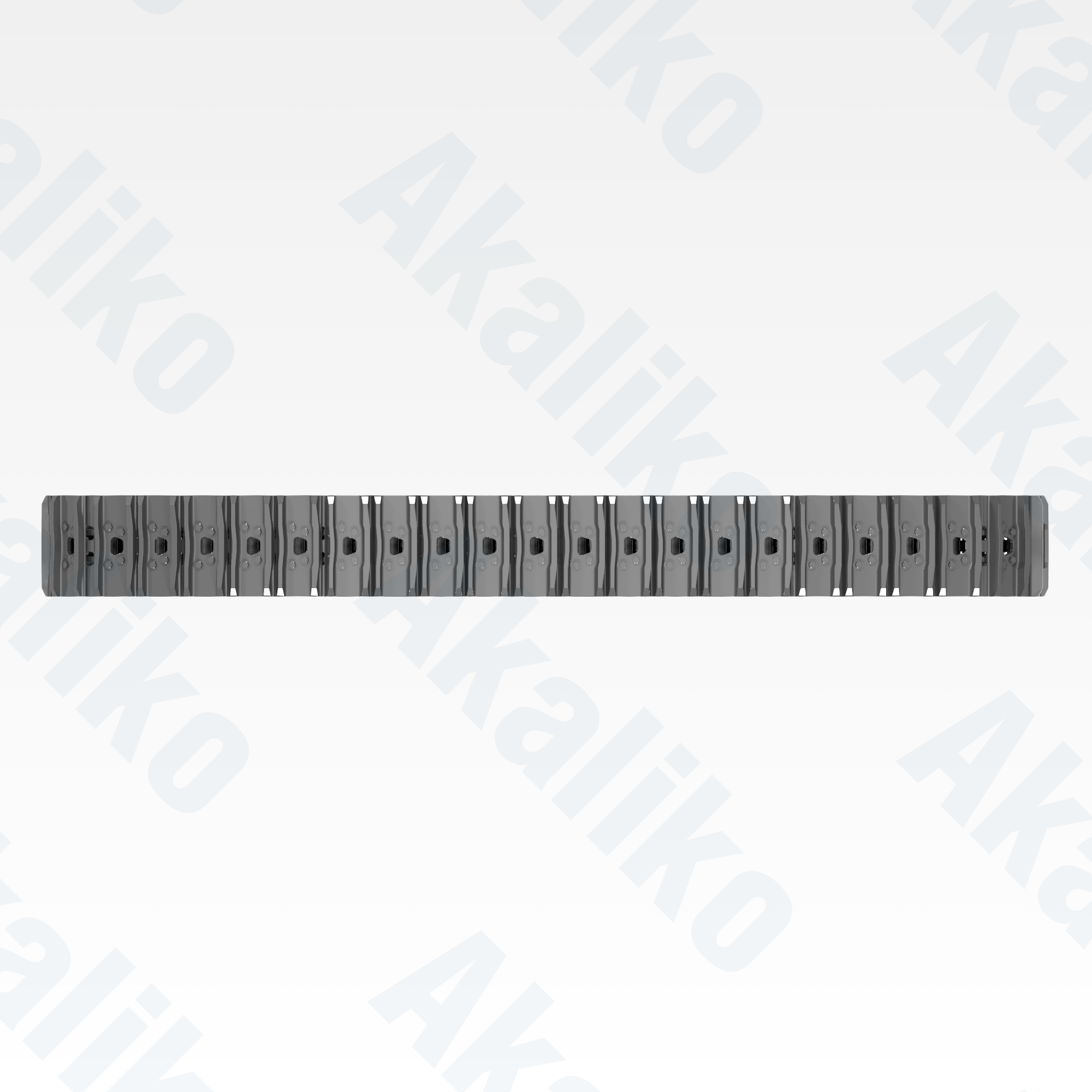 Top view of replacement/aftermarket brand new 800 mm track assembly for Caterpillar 6020B excavator.