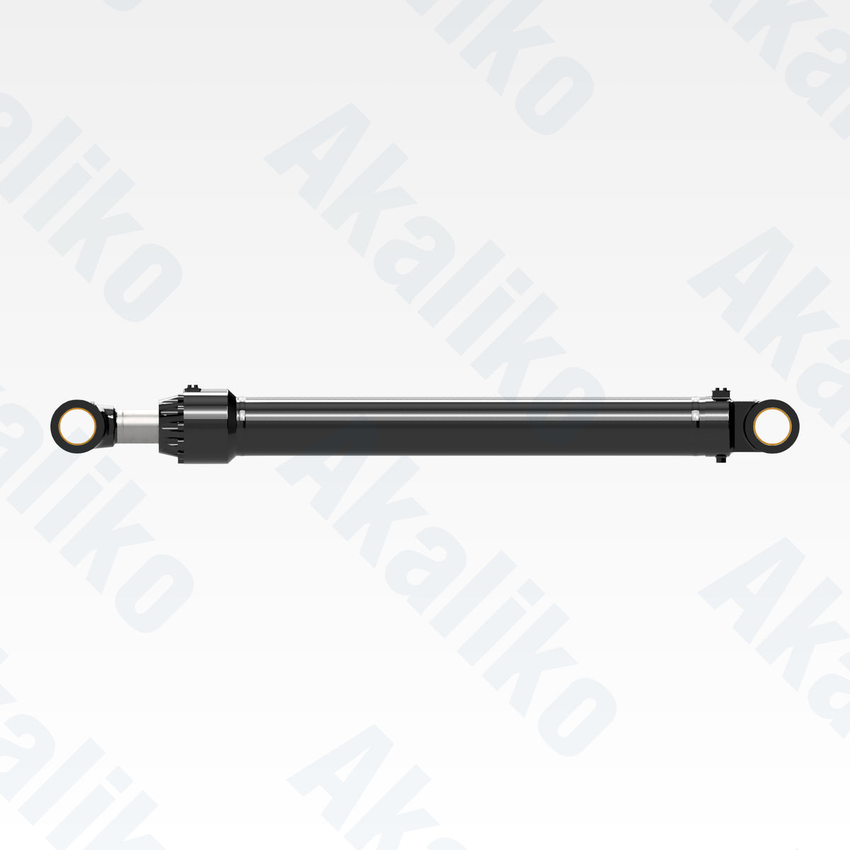 Side view of replacement boom hydraulic cylinder for Caterpillar 6020B excavator, OEM part number 494-1826