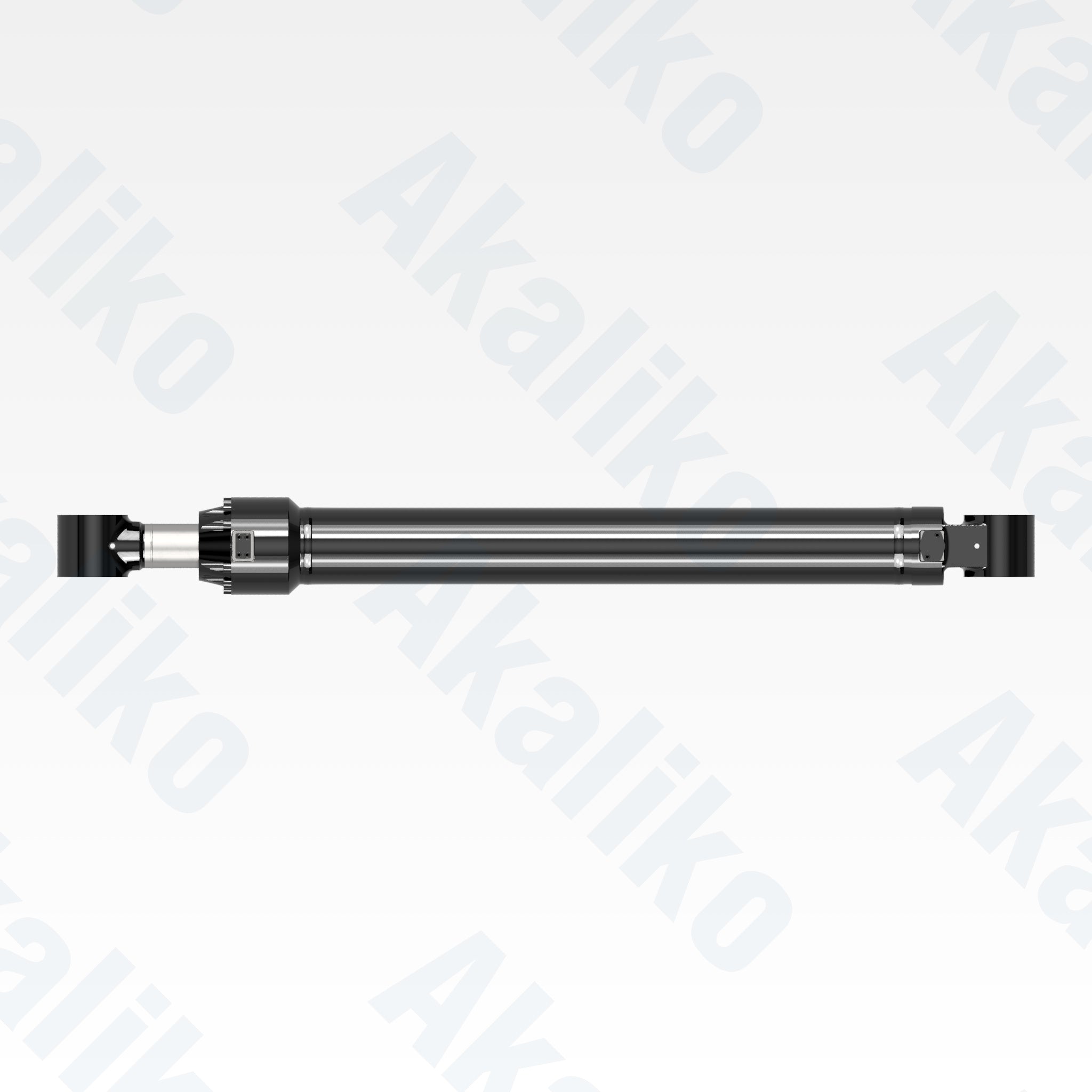 Top view of replacement boom hydraulic cylinder for Caterpillar 6020B excavator, OEM part number 494-1826