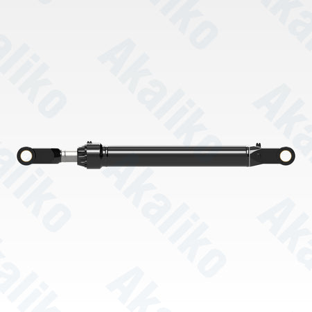 Side view of replacement stick hydraulic cylinder for Caterpillar 6020B excavator, OEM part number 494-1827