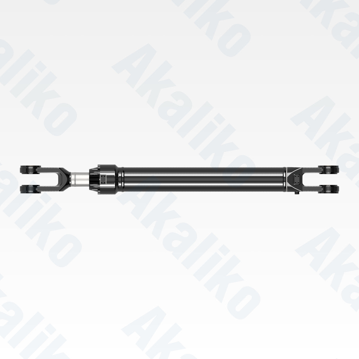 Top view of replacement stick hydraulic cylinder for Caterpillar 6020B excavator, OEM part number 494-1827