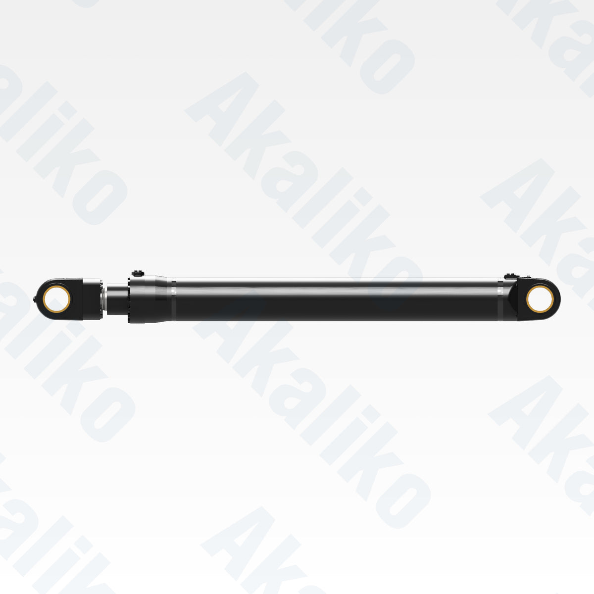 Side view of replacement boom hydraulic cylinder for Caterpillar 6030 excavator, OEM part number 464-0779