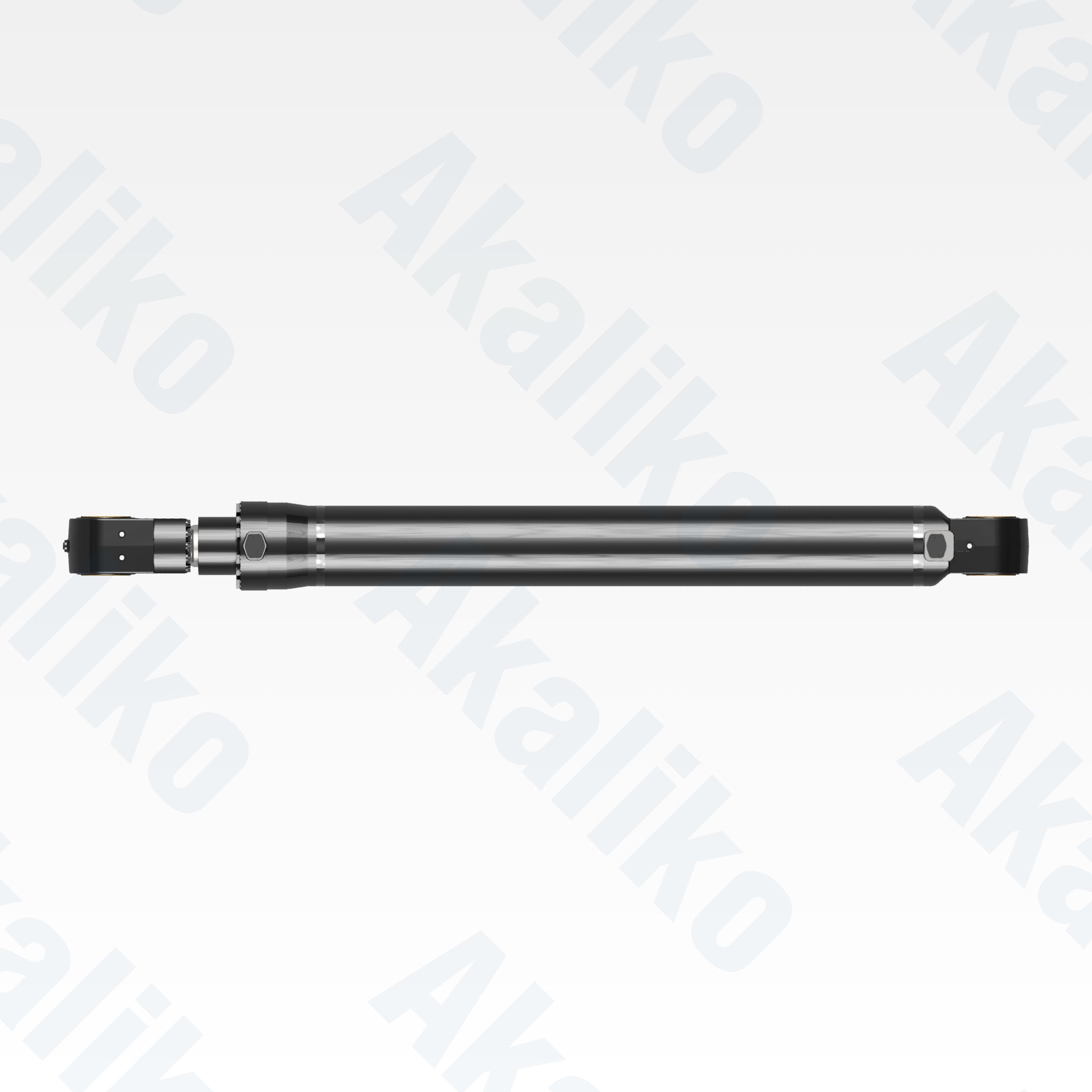 Top view of replacement boom hydraulic cylinder for Caterpillar 6030 excavator, OEM part number 464-0779