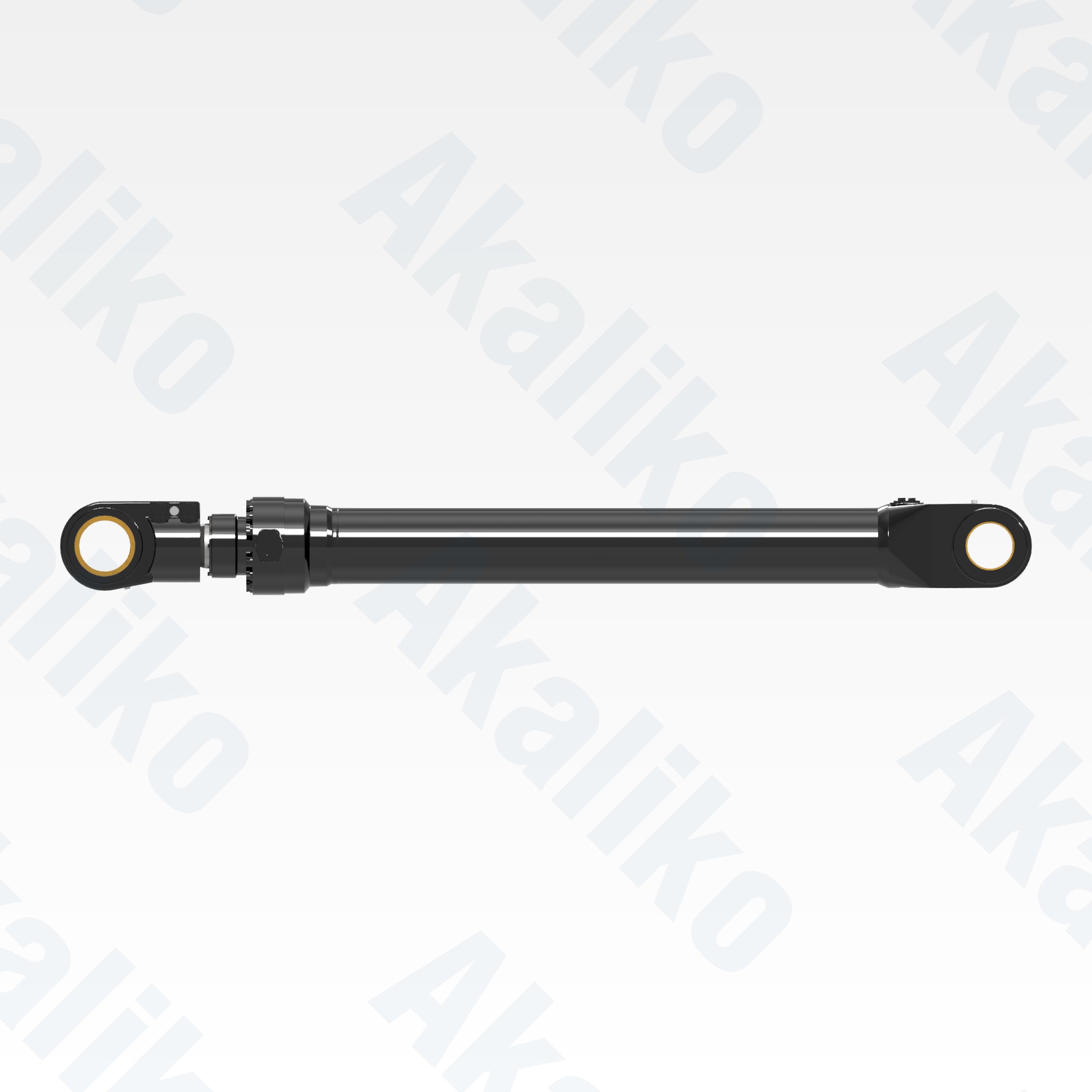 Side view of replacement bucket hydraulic cylinder for Caterpillar 6030 excavator, OEM part number 366-6579