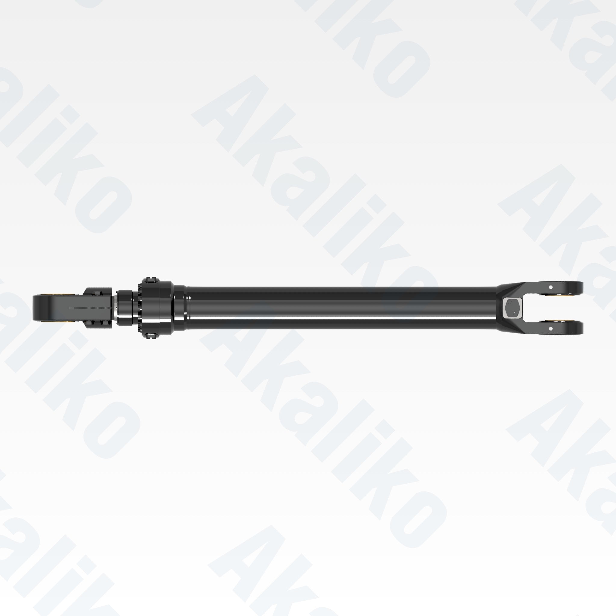 Top view of replacement bucket hydraulic cylinder for Caterpillar 6030 excavator, OEM part number 366-6579