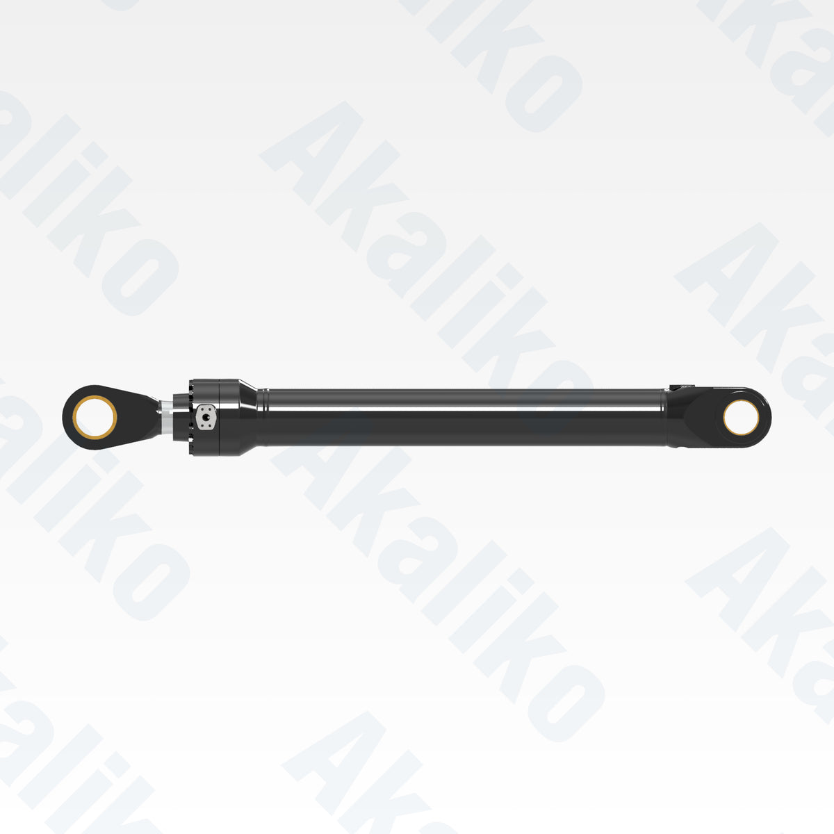 Side view of replacement bucket hydraulic cylinder for Caterpillar 6030 excavator, OEM part number 464-9559