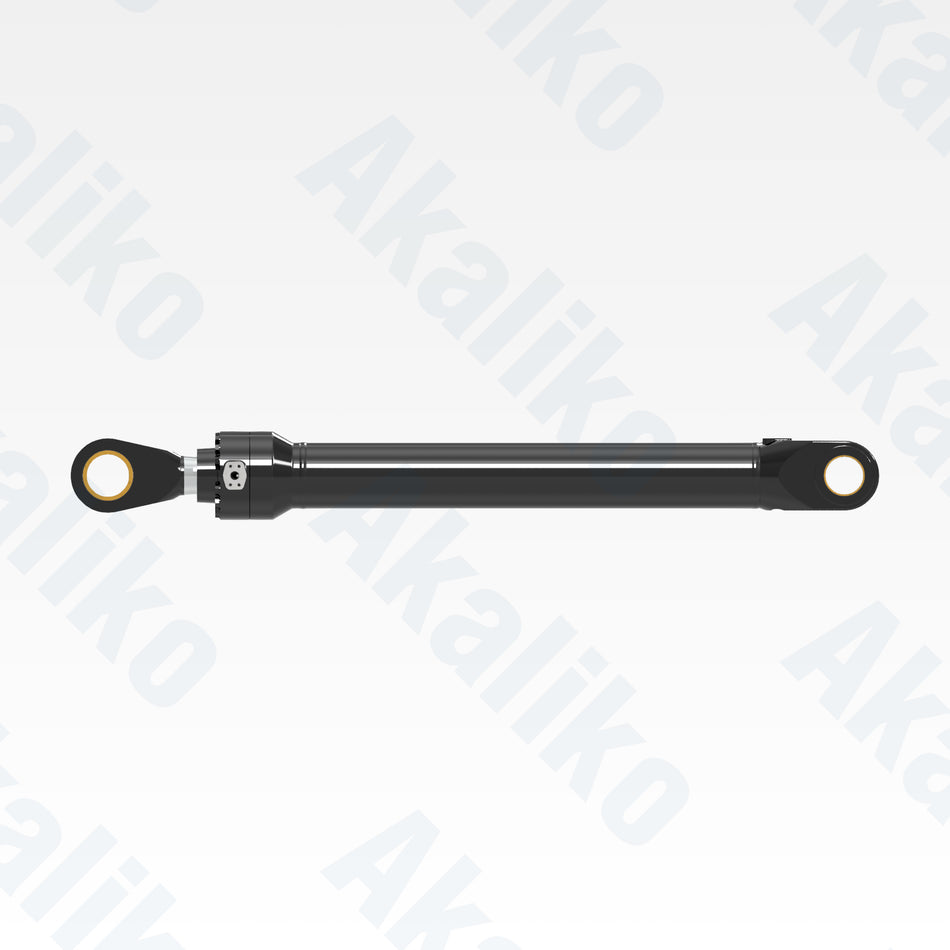 Side view of replacement bucket hydraulic cylinder for Caterpillar 6030 excavator, OEM part number 464-9559