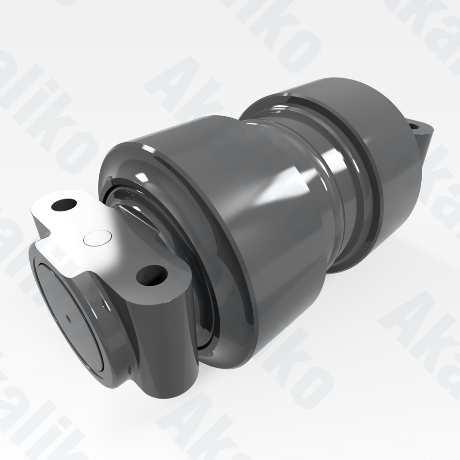 Replacement/aftermarket brand new carrier roller for Caterpillar 6030/6030 FS excavator.