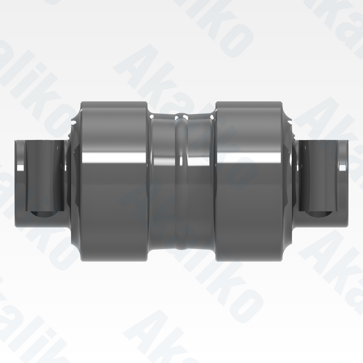Side view of replacement/aftermarket brand new carrier roller for Caterpillar 6030/6030 FS excavator.