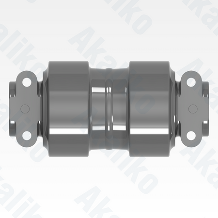 Top view of replacement/aftermarket brand new carrier roller for Caterpillar 6030/6030 FS excavator.