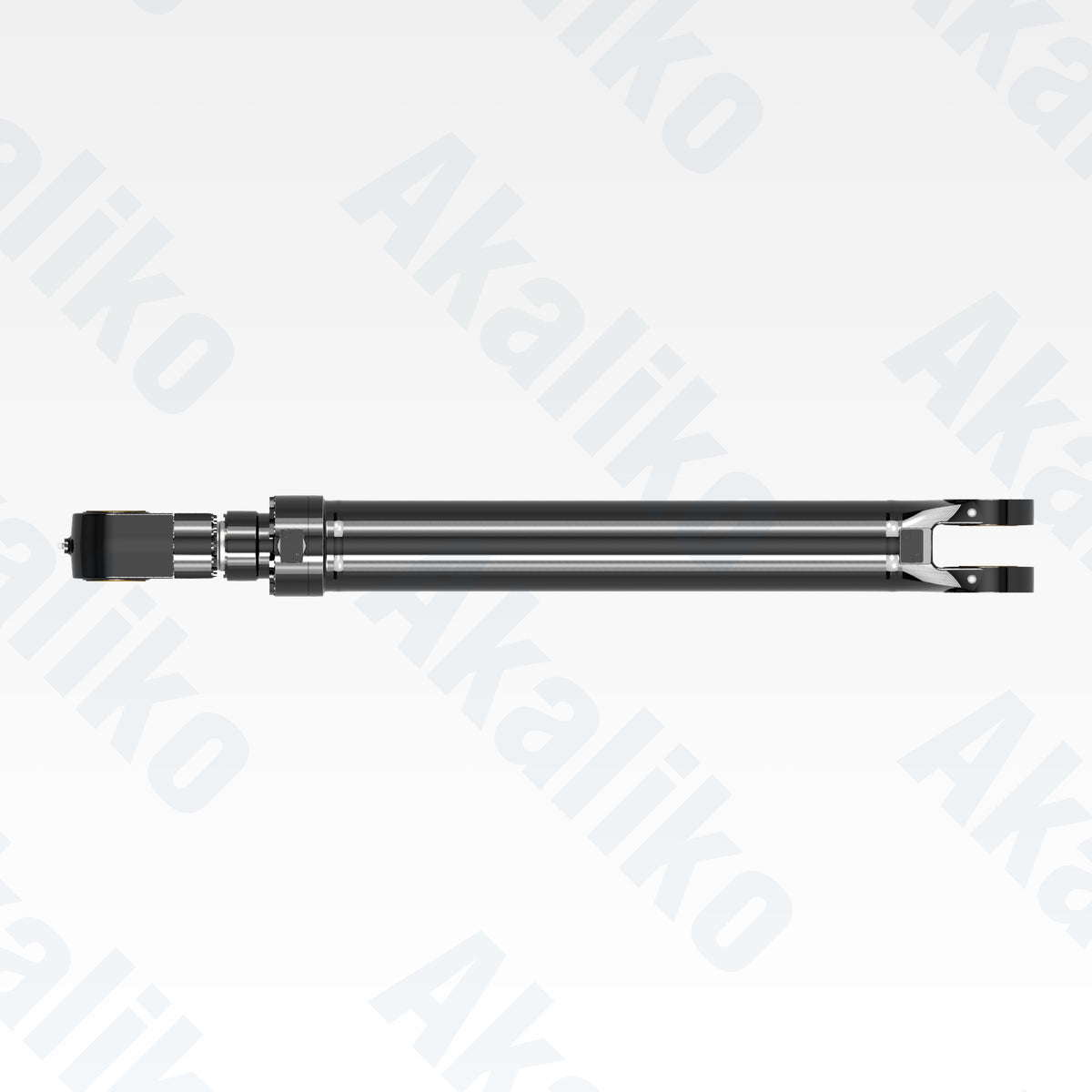 Top view of replacement boom hydraulic cylinder for Caterpillar 6030 FS excavator, OEM part number 465-6234