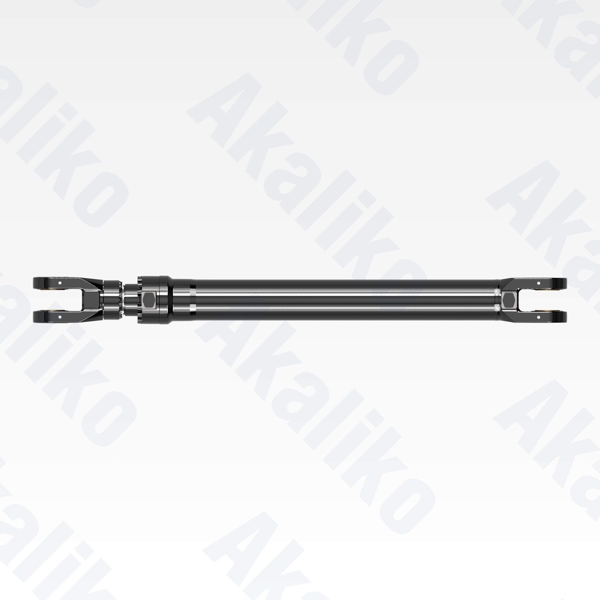 Top view of replacement stick hydraulic cylinder for Caterpillar 6030 FS excavator, OEM part number 465-6270