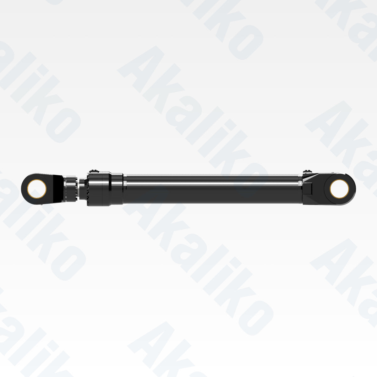 Side view of replacement stick hydraulic cylinder for Caterpillar 6030 excavator, OEM part number 372-6587