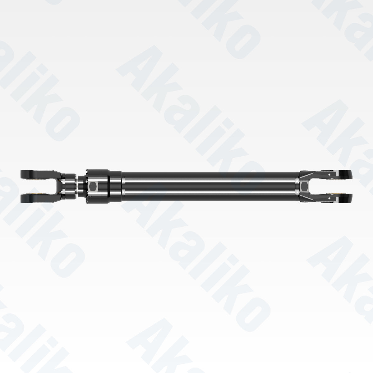 Top view of replacement stick hydraulic cylinder for Caterpillar 6030 excavator, OEM part number 372-6587