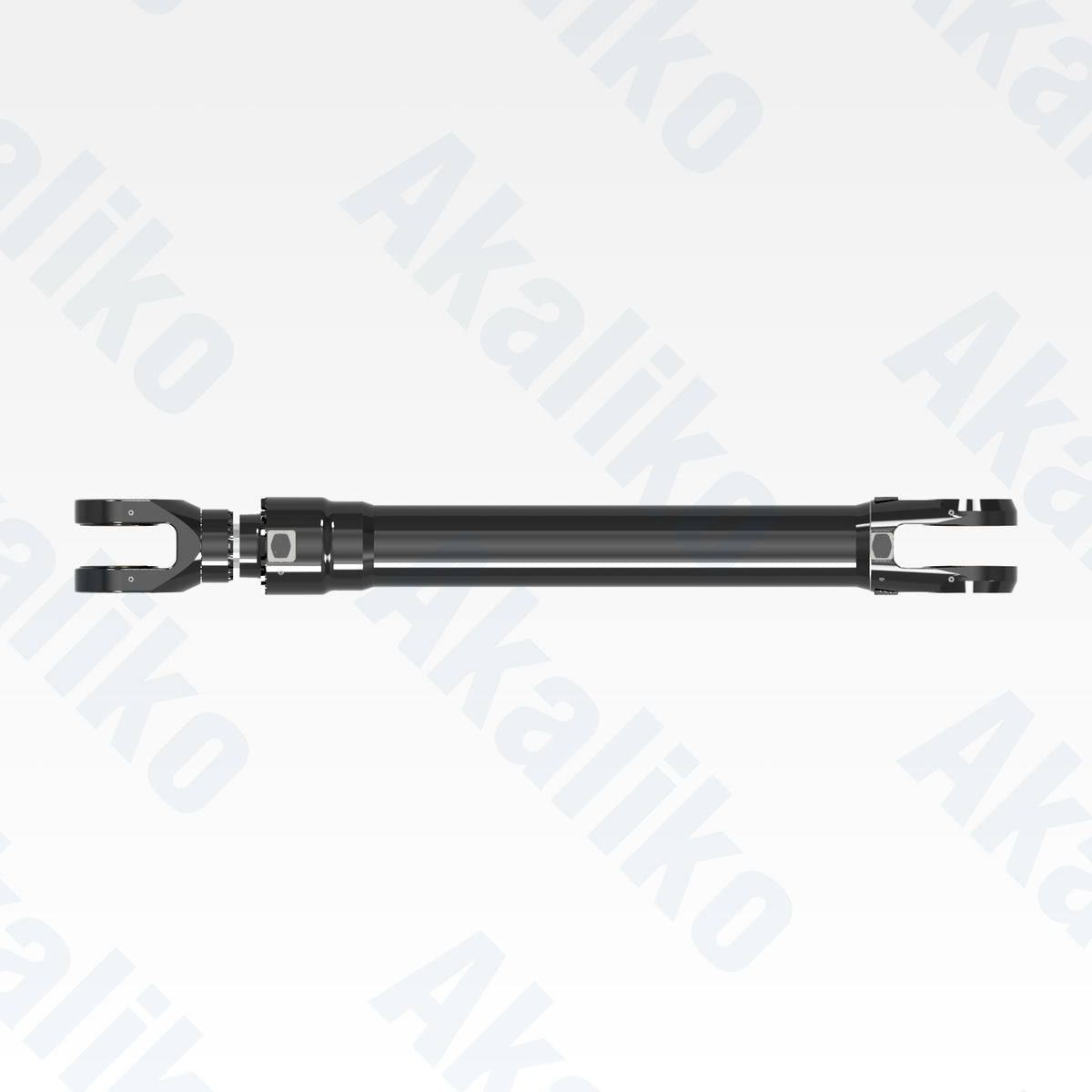Top view of replacement stick hydraulic cylinder for Caterpillar 6030 excavator, OEM part number 465-6194