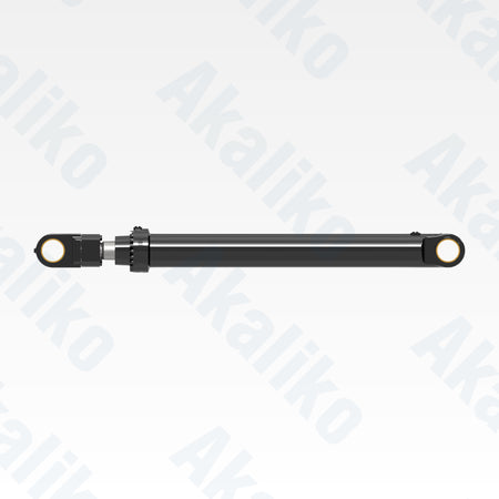Side view of replacement boom hydraulic cylinder for Caterpillar 6040 excavator, OEM part number 618-9834