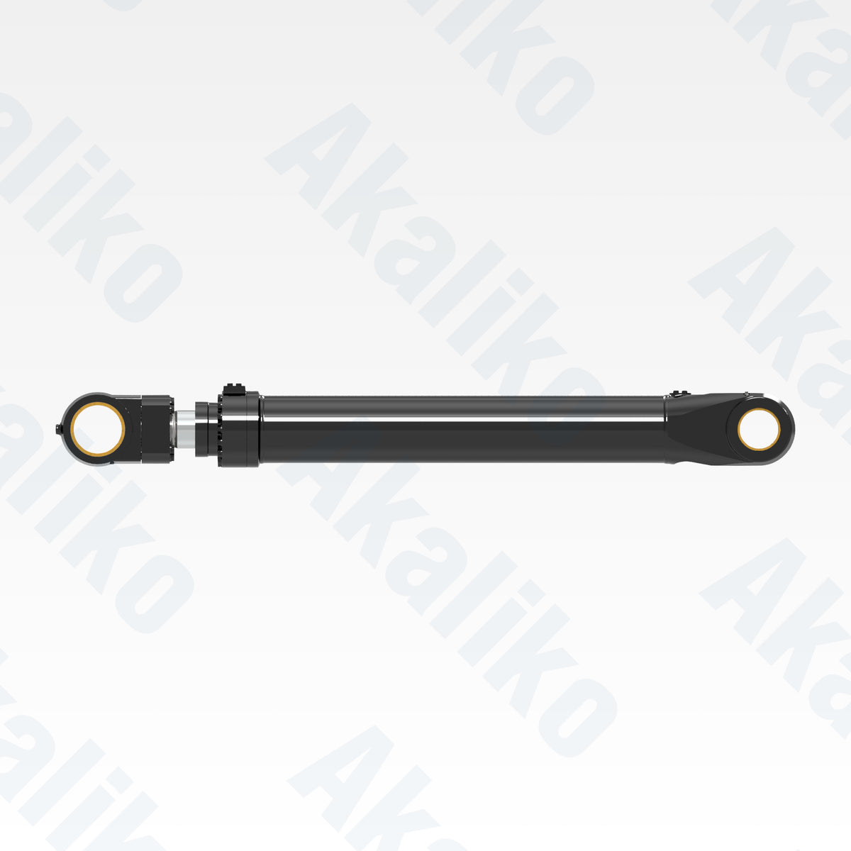 Side view of replacement bucket hydraulic cylinder for Caterpillar 6040 excavator, OEM part number 588-9645