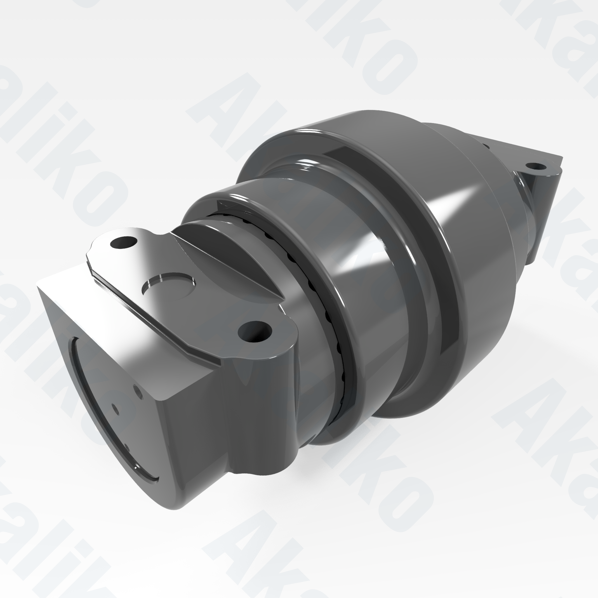 Replacement/aftermarket brand new carrier roller for Caterpillar 6040/6040 FS excavator.