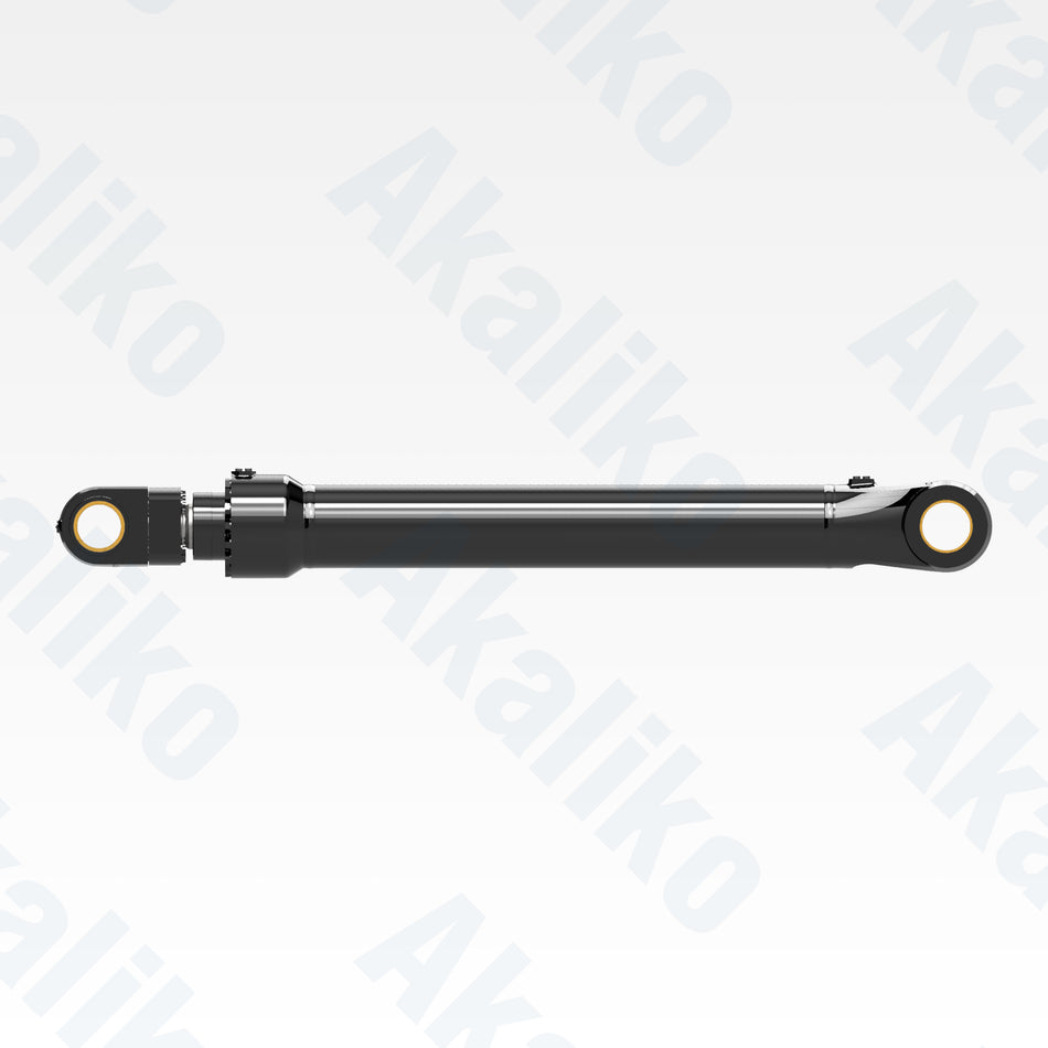 Side view of replacement boom hydraulic cylinder for Caterpillar 6040 FS excavator, OEM part number 471-2138