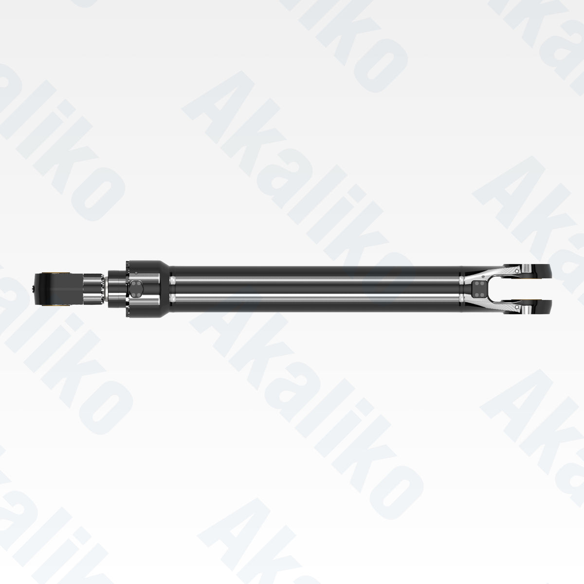 Top view of replacement boom hydraulic cylinder for Caterpillar 6040 FS excavator, OEM part number 471-2138