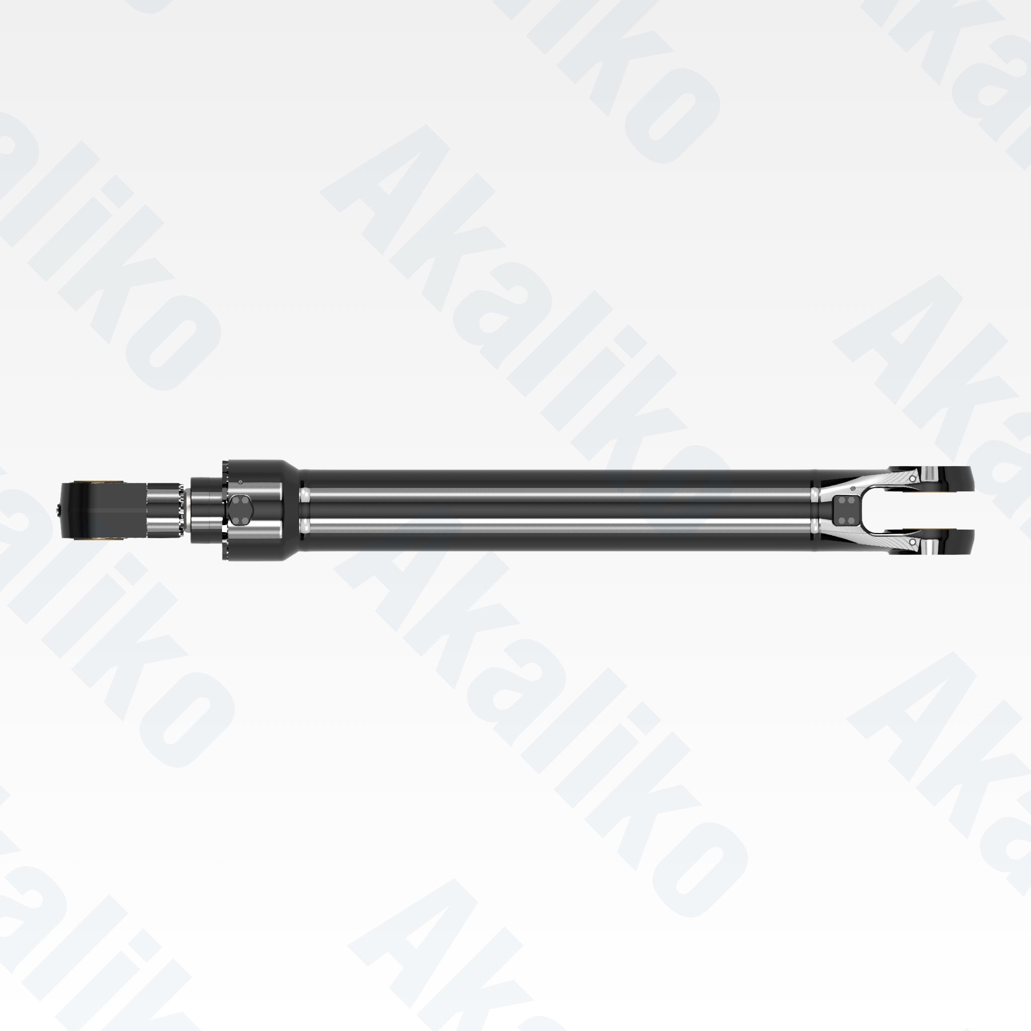 Top view of replacement boom hydraulic cylinder for Caterpillar 6040 FS excavator, OEM part number 471-2138