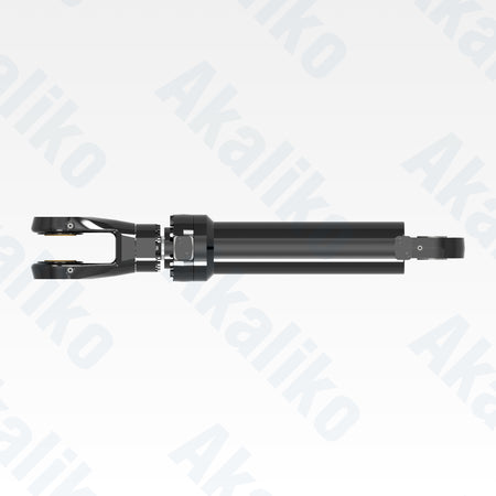 Top view of replacement clam hydraulic cylinder for Caterpillar 6040 FS excavator, OEM part number 503-9755