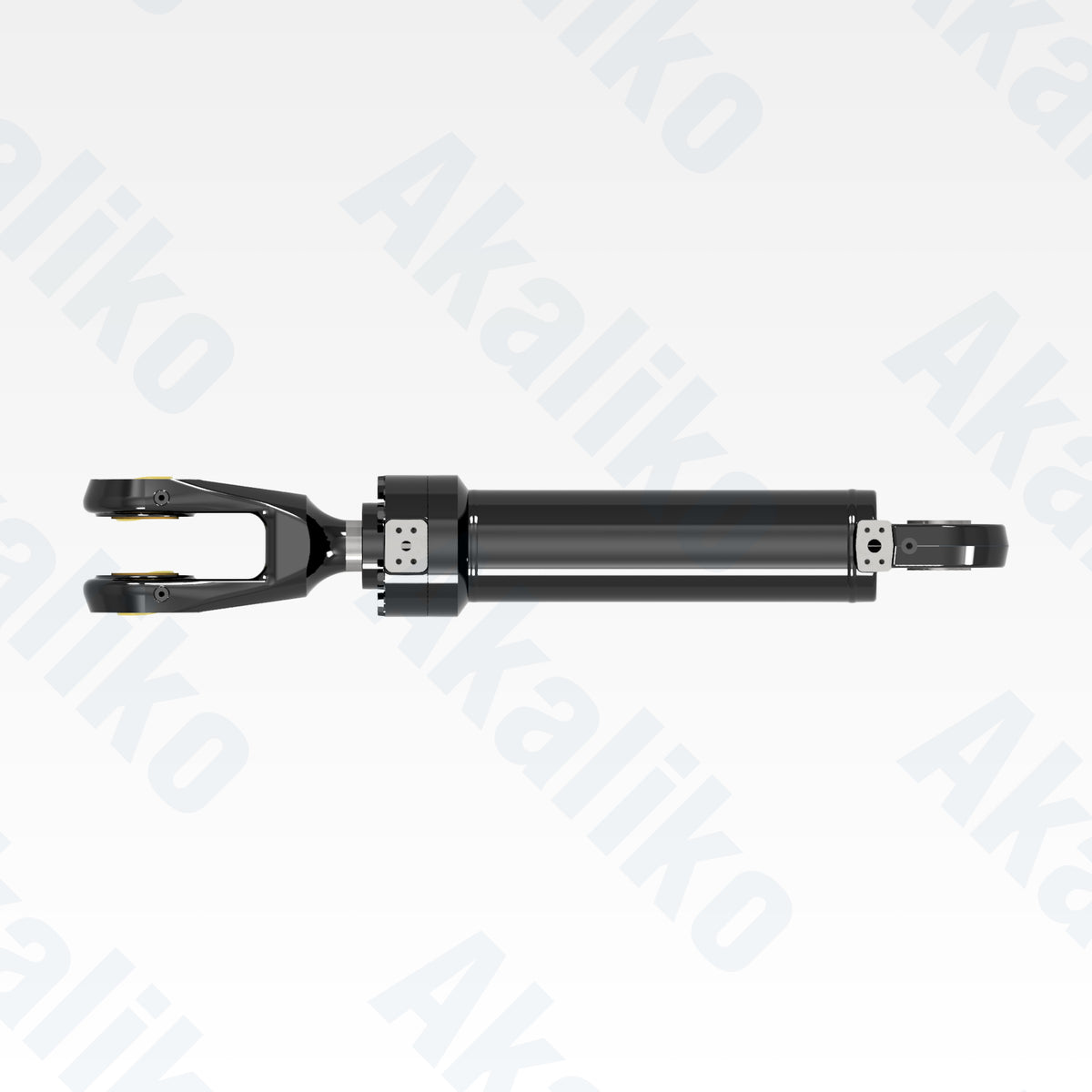 Top view of replacement clam hydraulic cylinder for Caterpillar 6040 FS excavator, OEM part number 522-1529