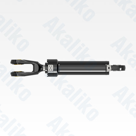 Top view of replacement clam hydraulic cylinder for Caterpillar 6040 FS excavator, OEM part number 522-1529
