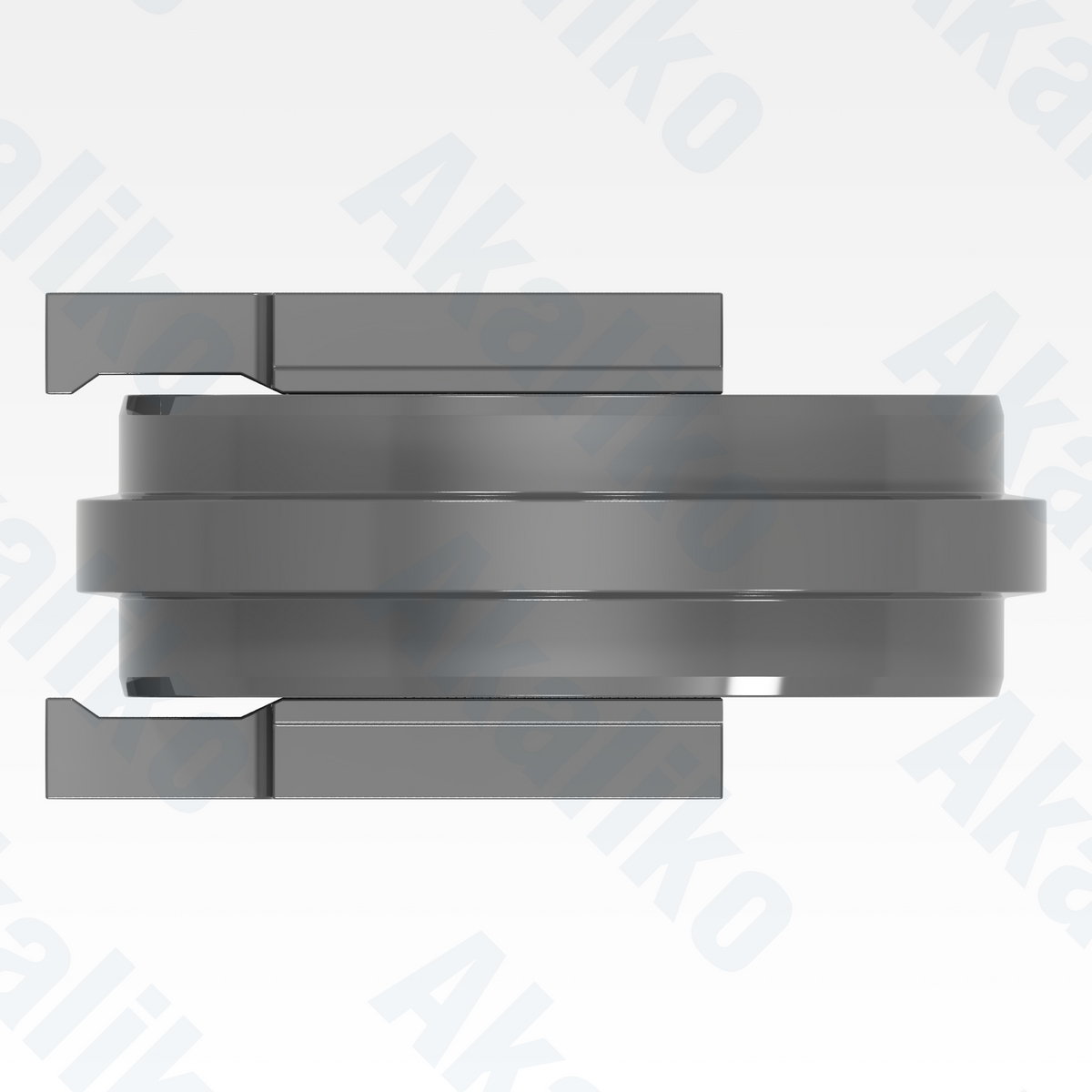 Top view of replacement/aftermarket brand new idler for Caterpillar 6040/6040 FS excavator.